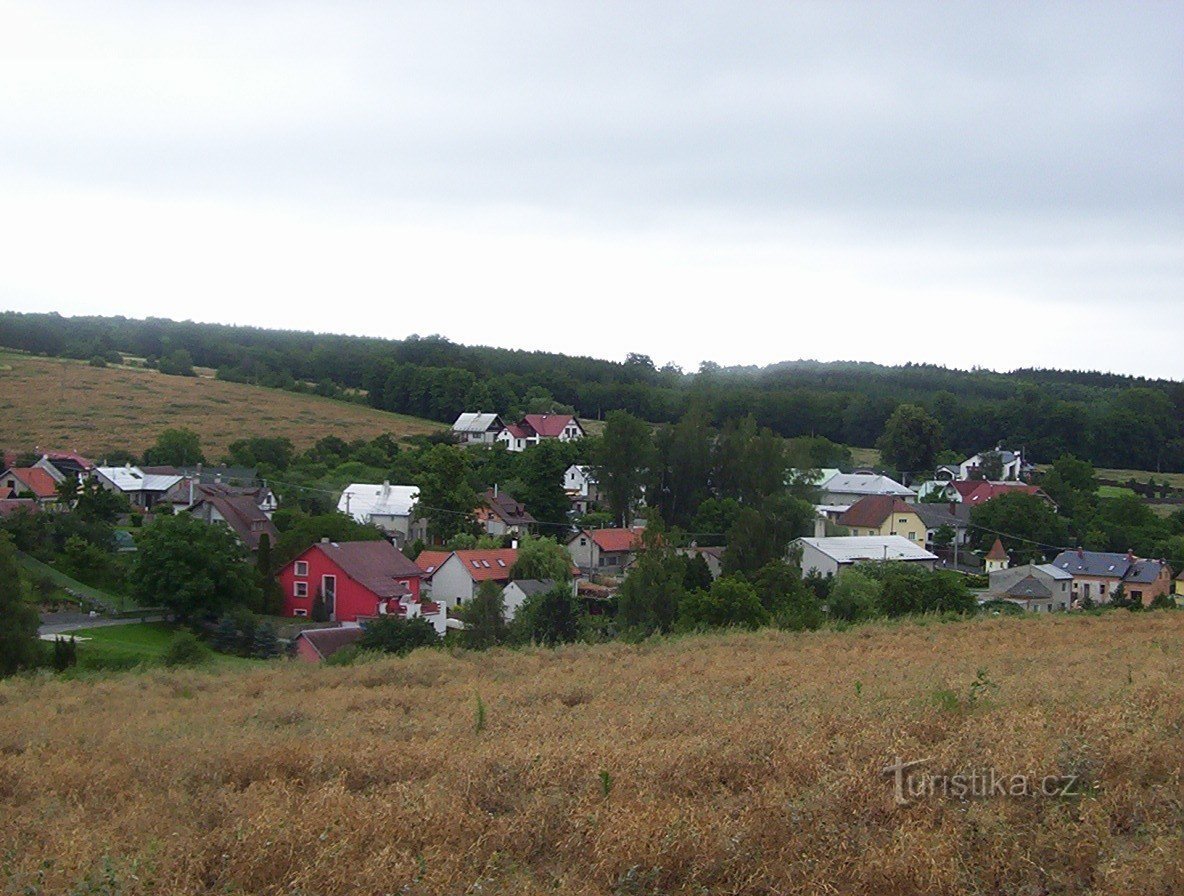 Radíkov-centro del pueblo-Foto: Ulrych Mir.