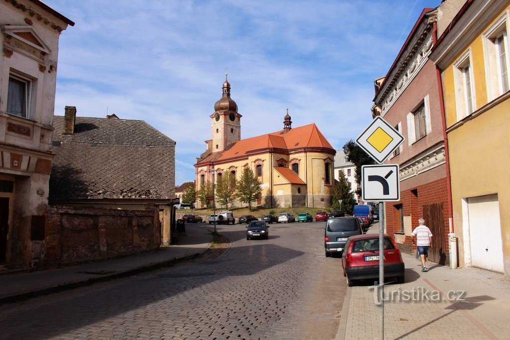 Rådhuset, kirken St. Wenceslas