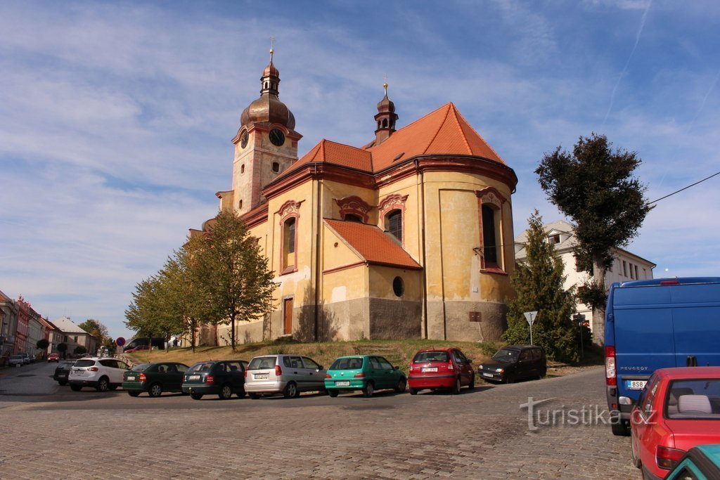 Rådhuset, presbyteriet i kyrkan St. Wenceslas