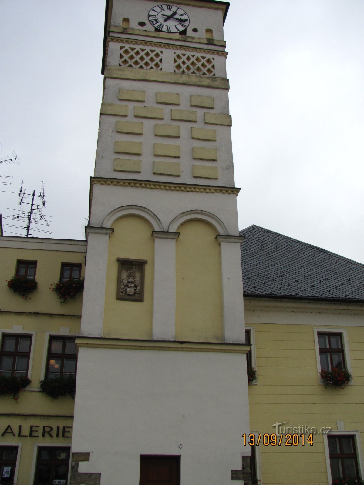 Town hall with a Renaissance tower: Karviná