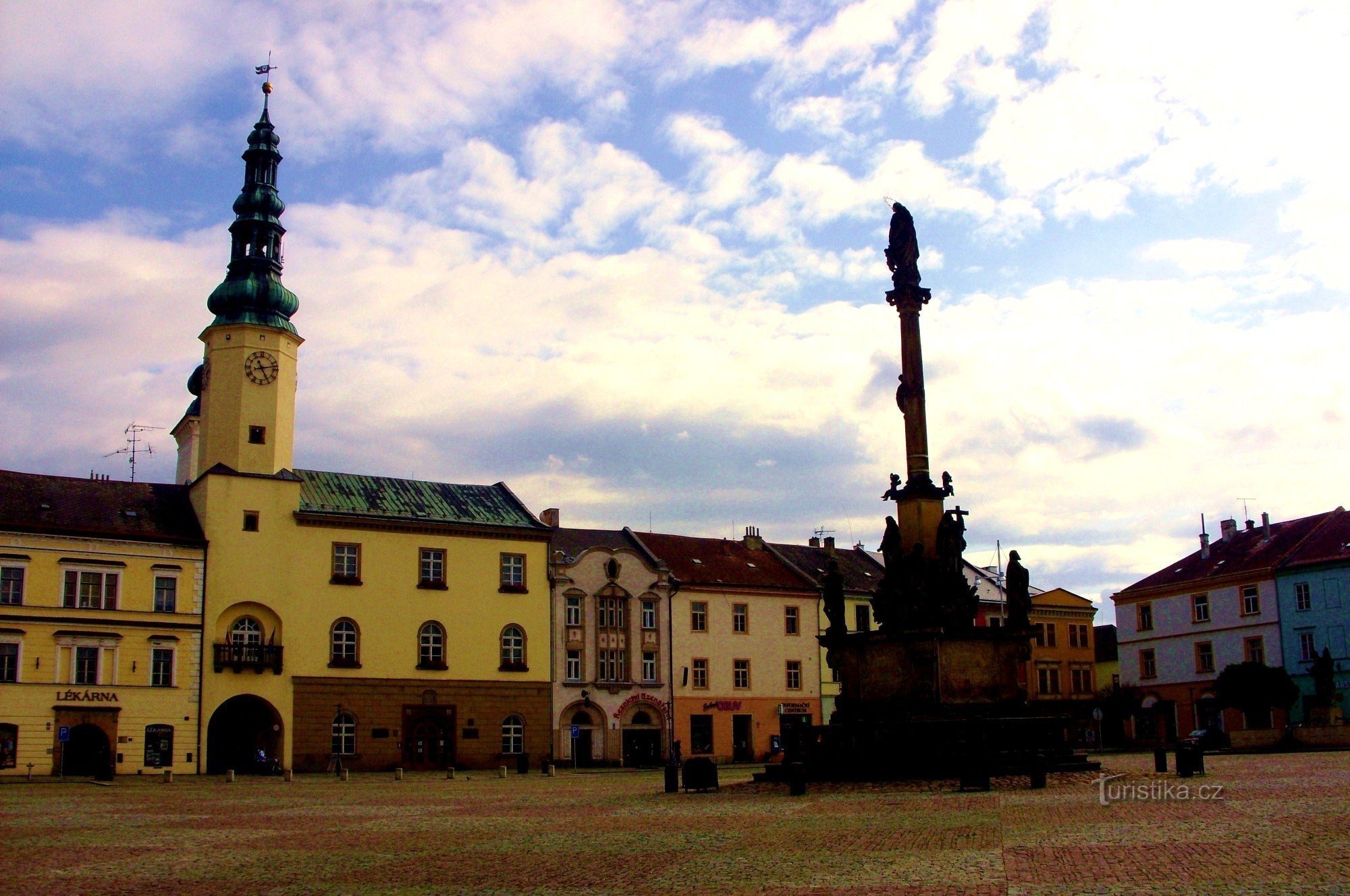 Town hall with a tower in Moravská Třebová