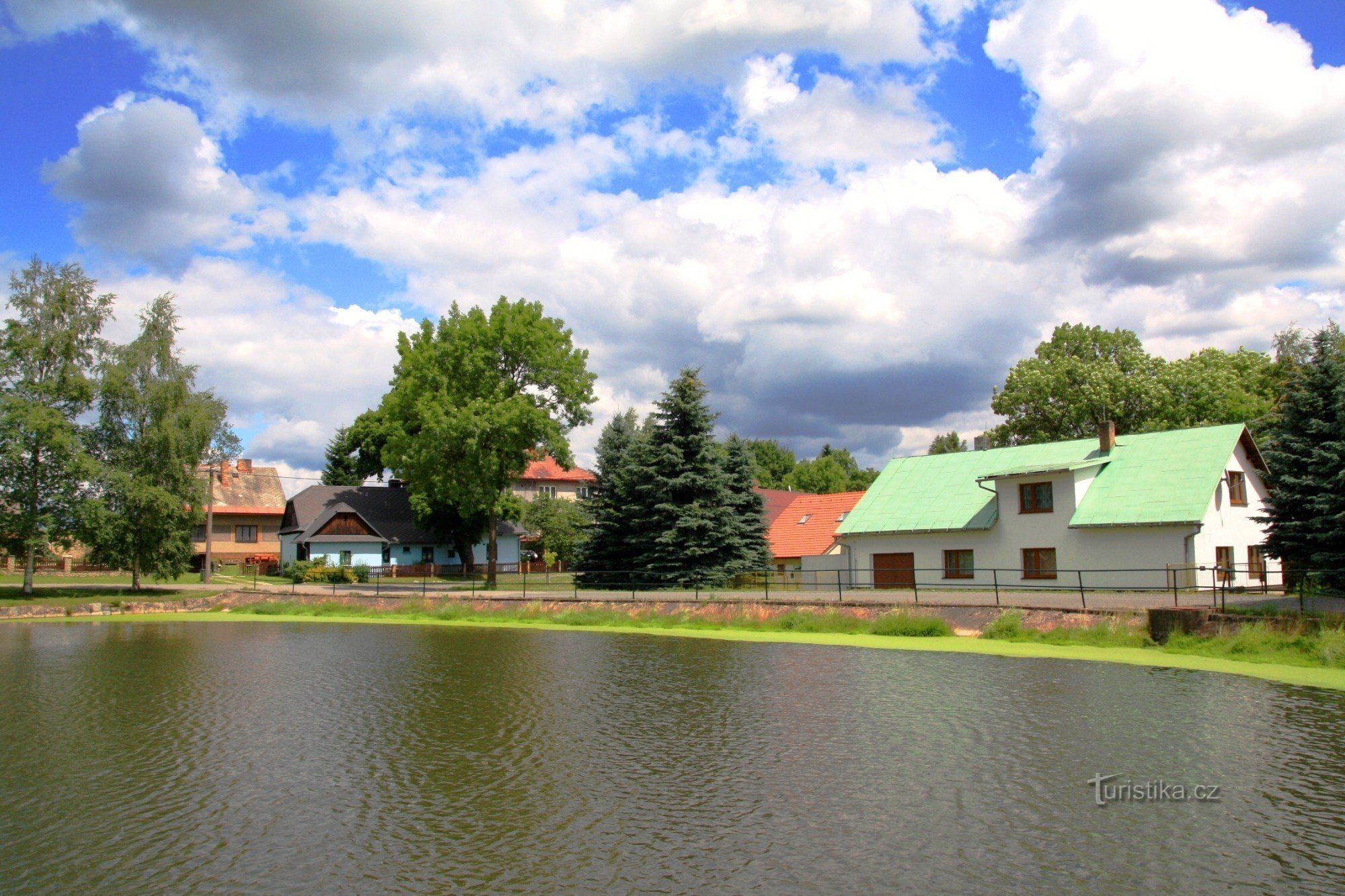 Radostín - semi-trailer with pond