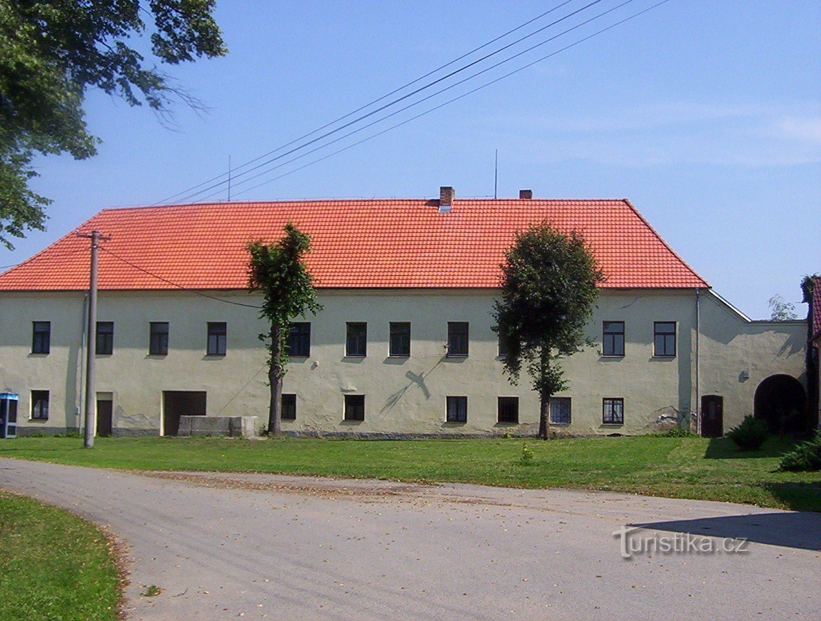 Ratibořský Hory - κάστρο από τα νότια από την πλατεία - Φωτογραφία: Ulrych Mir.