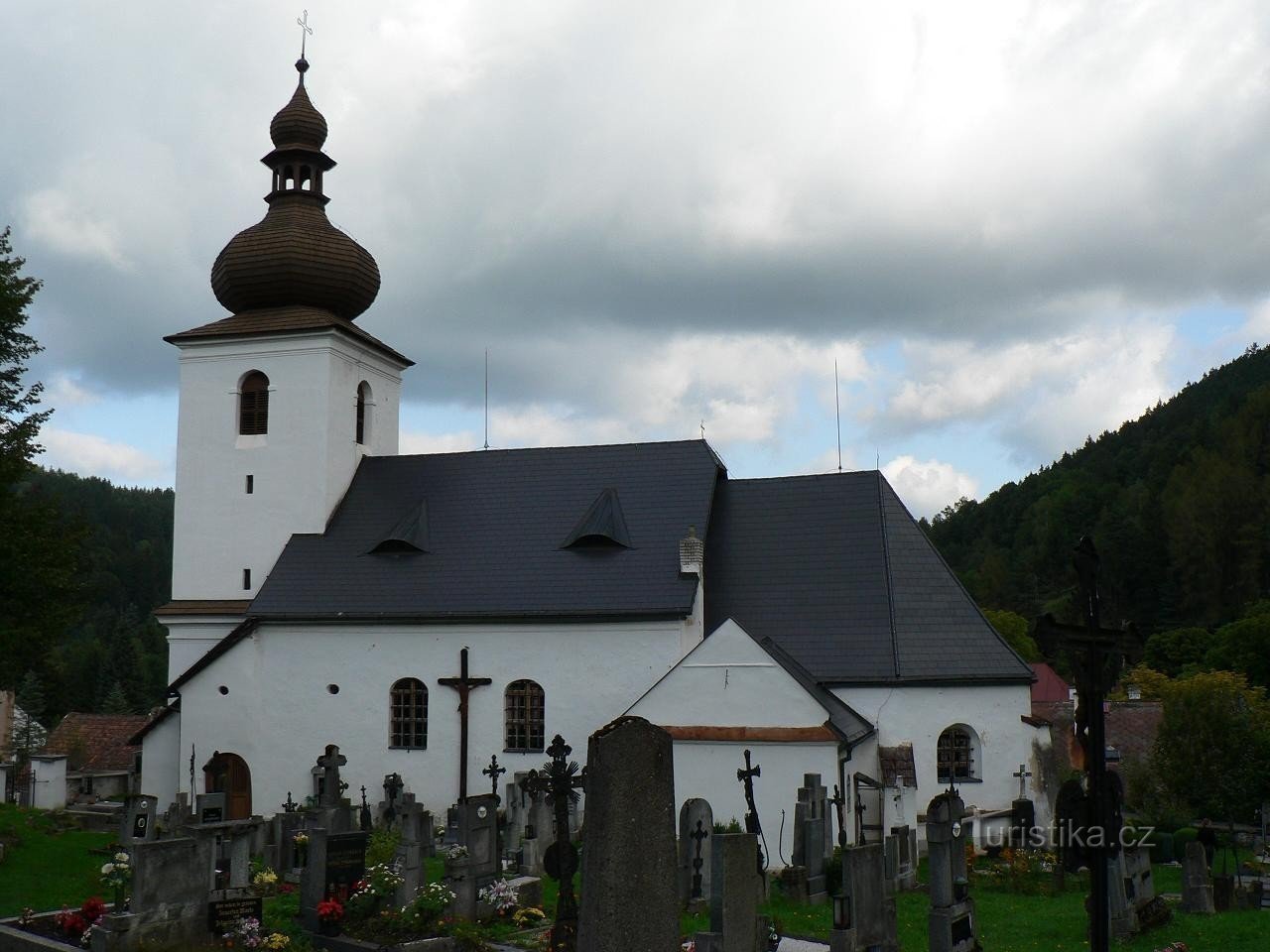 Rejštejn, kyrkan St. Bartolomeus