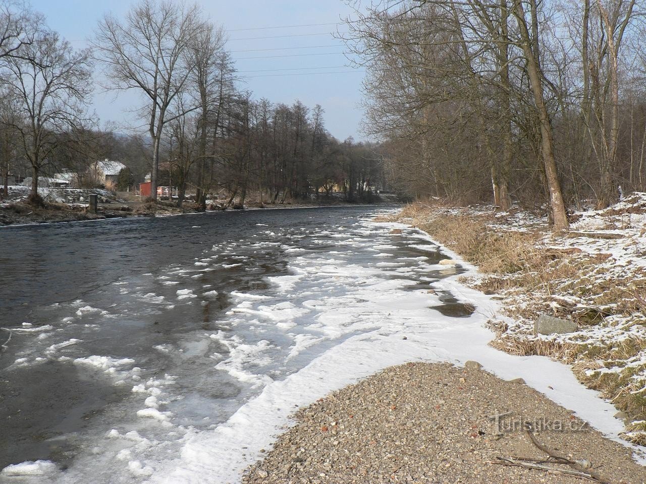 Ο ποταμός Otava κάτω από το Sušicí