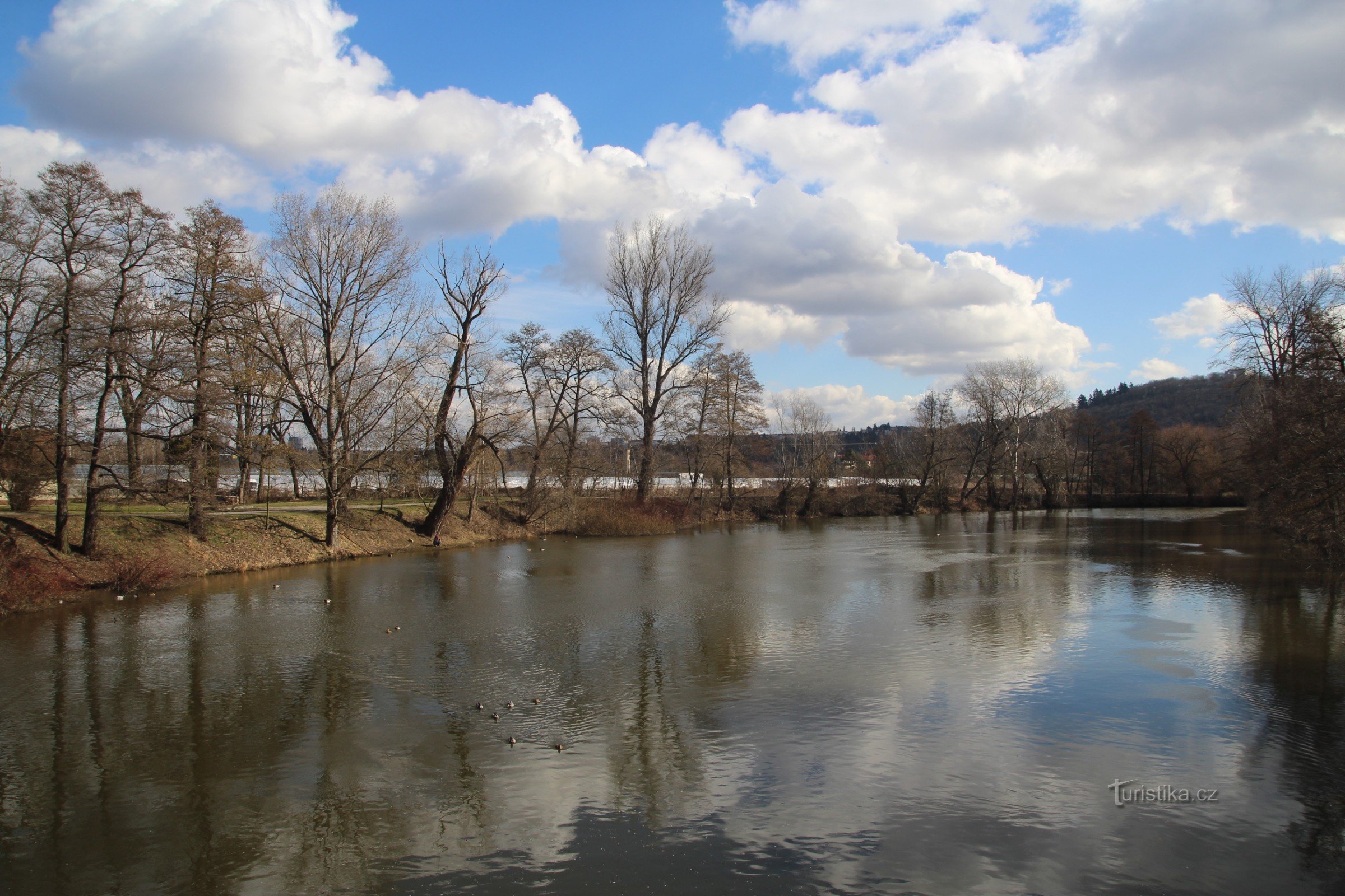 Svratka river under Komín