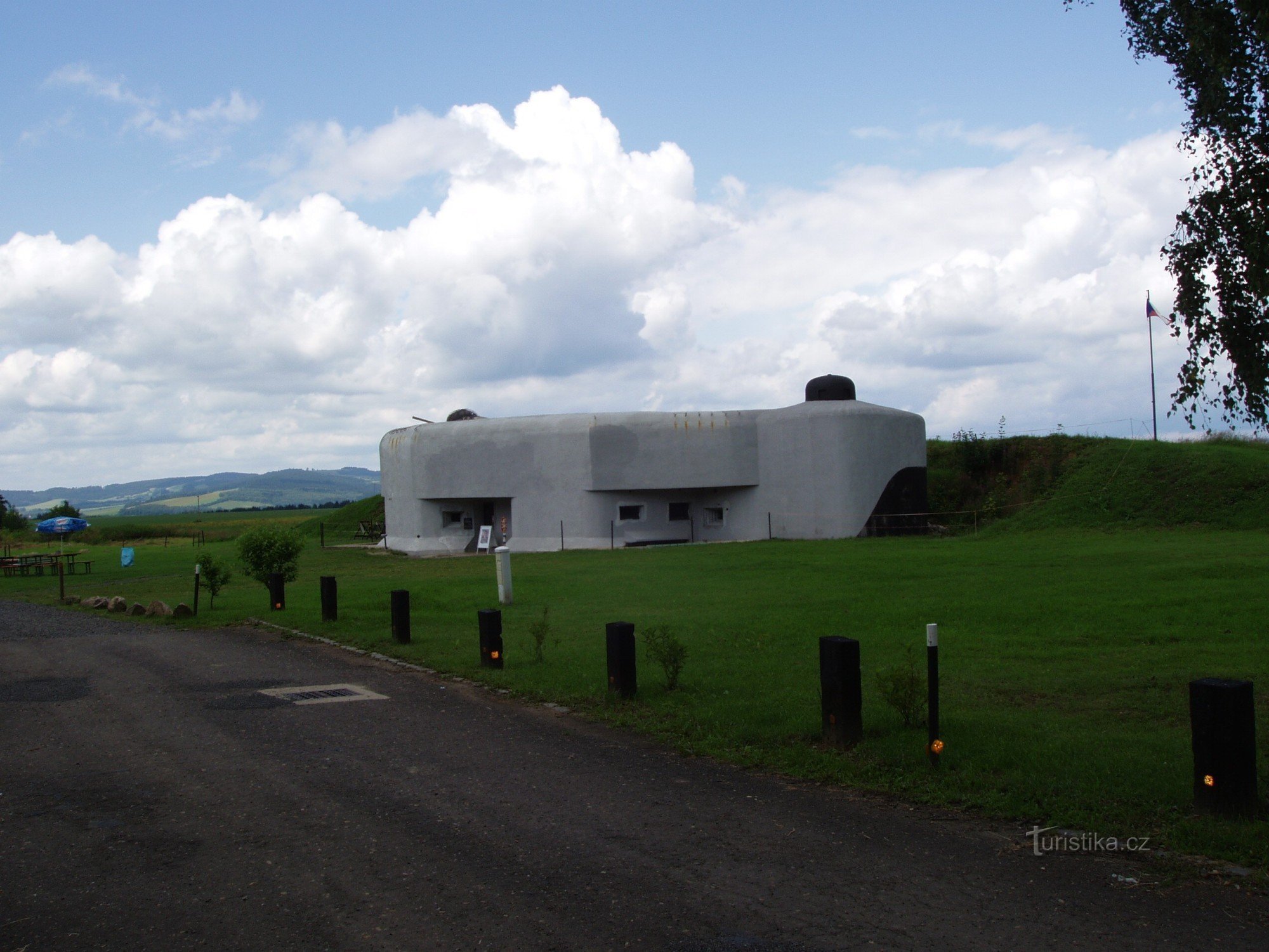 Rekonstruiertes Infanterie-Blockhaus