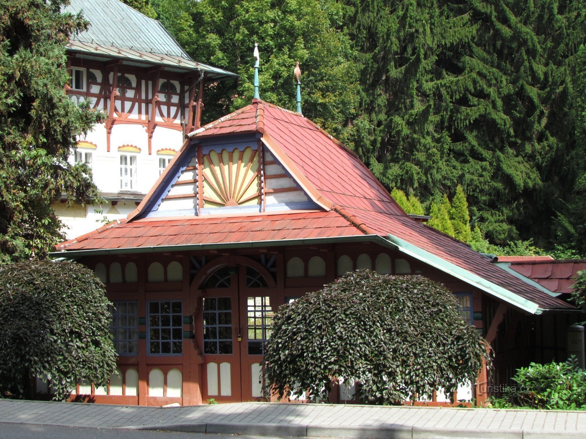 Lugar de relaxamento - banho de sol em Luhačovice