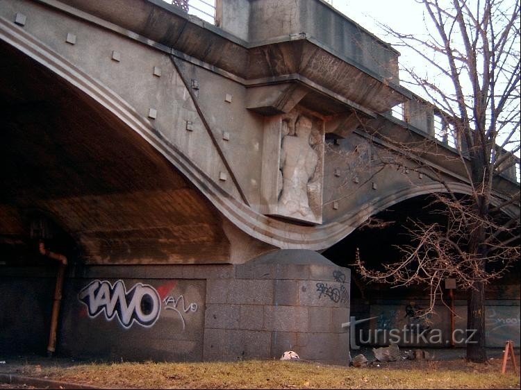 Reljef iznad gata: Iznad otočnih gatova su manje poznati reljefi visoki preko 2,5 m.