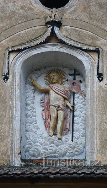 Relief of the saint