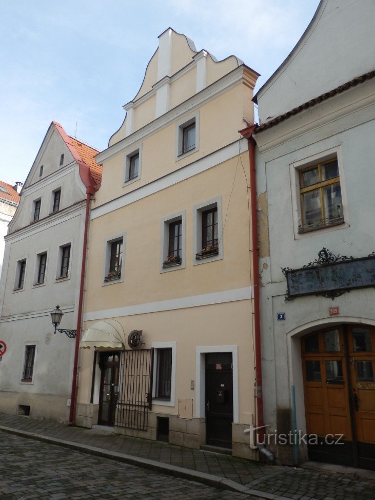 Het renaissancehuis waarin het Panenkárium zich bevindt