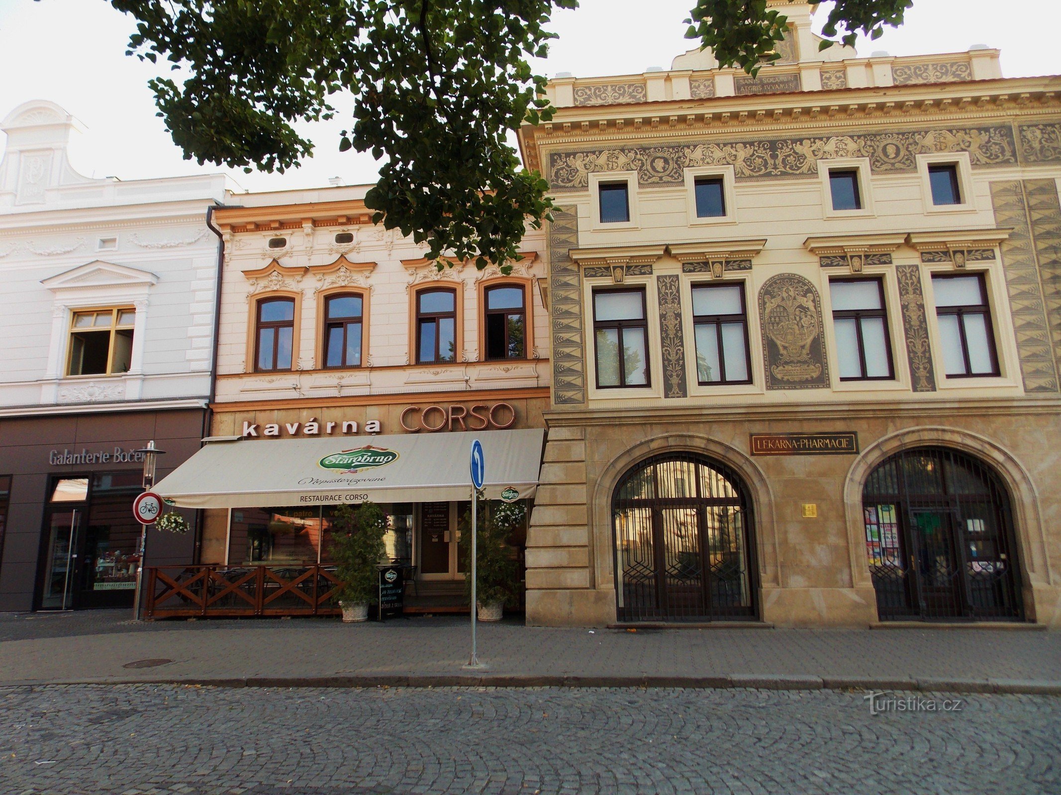 Restaurant en café Corso in Uherské Hradiště