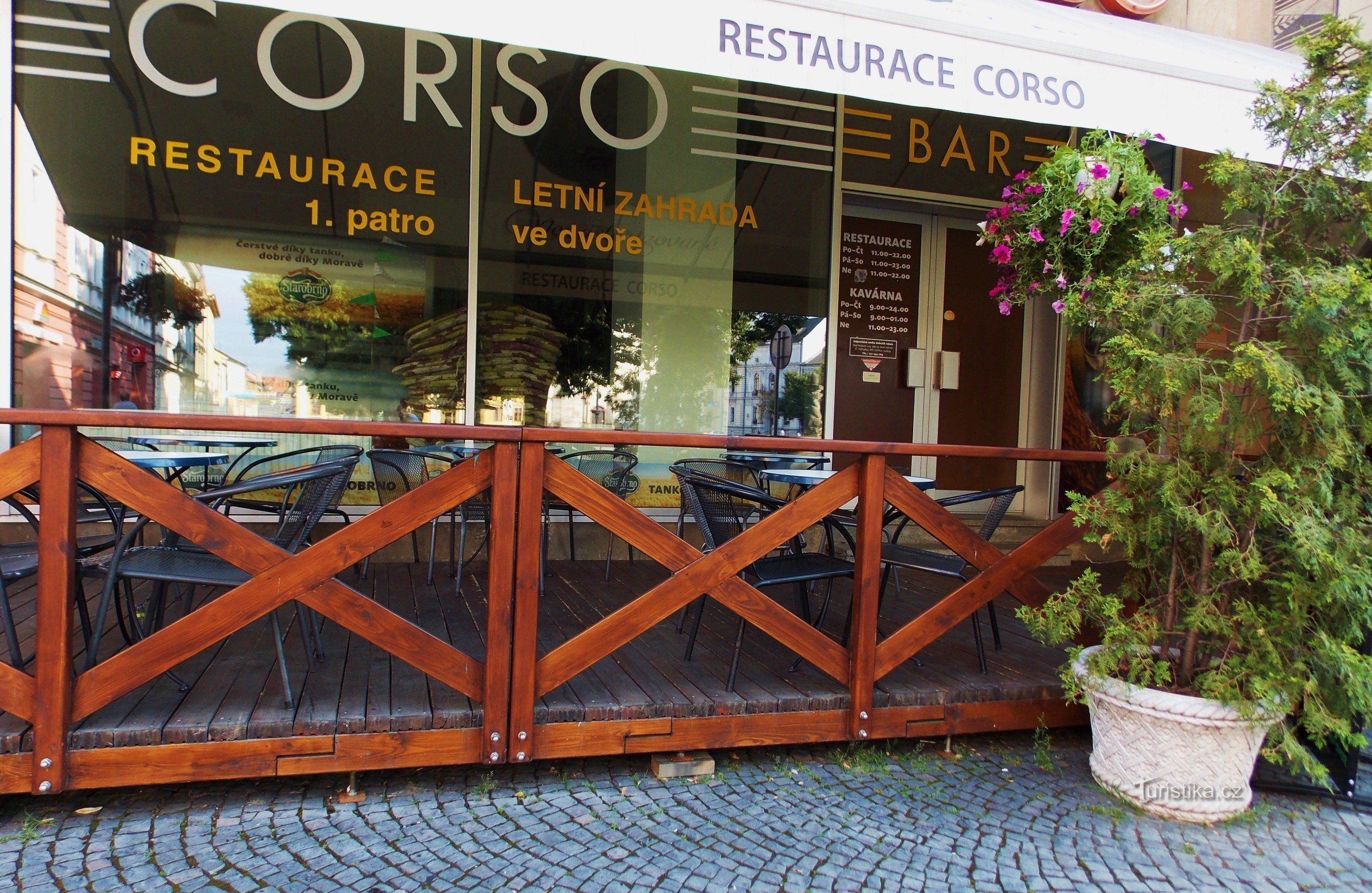 Restaurant and cafe Corso in Uherské Hradiště