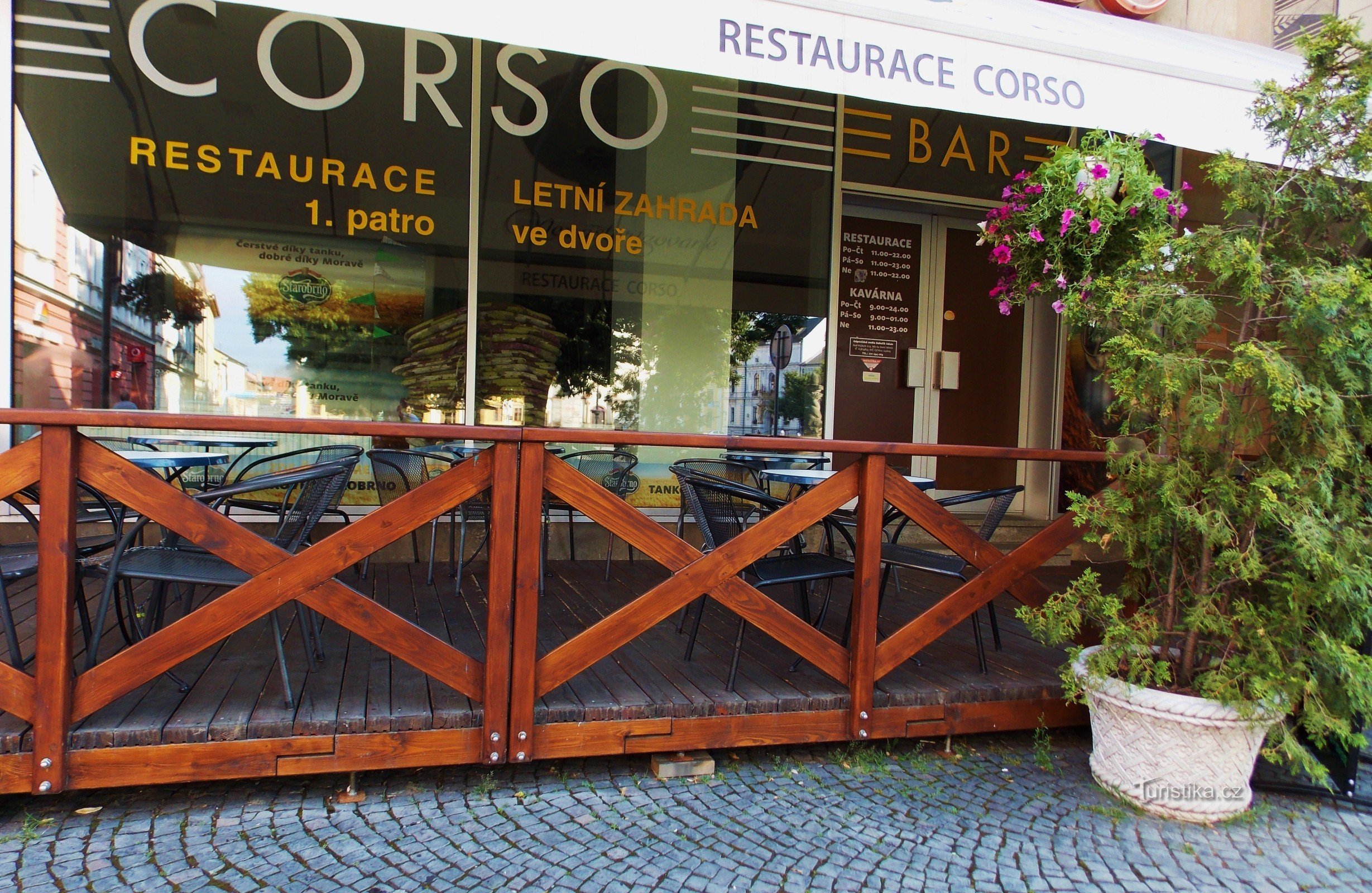 Restaurante y cafetería Corso en Uherské Hradiště