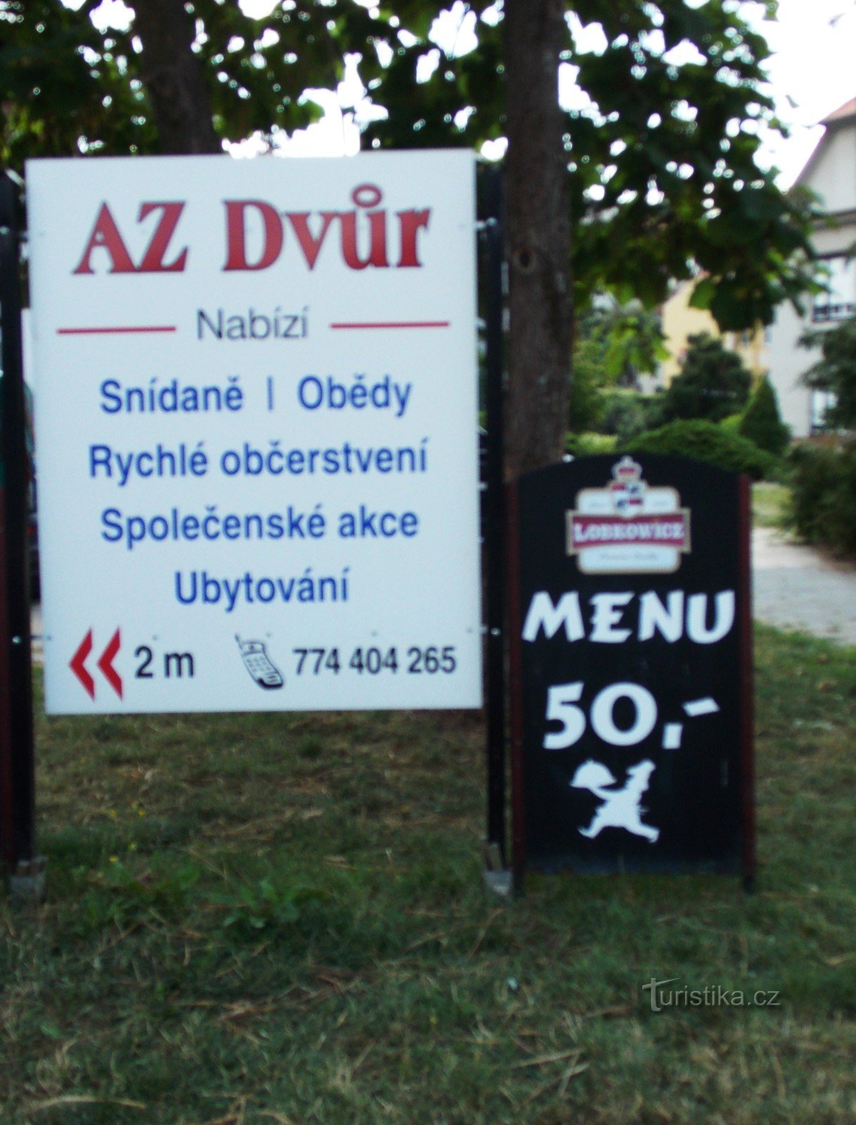 AZ dvůr étterem Luhačovicében