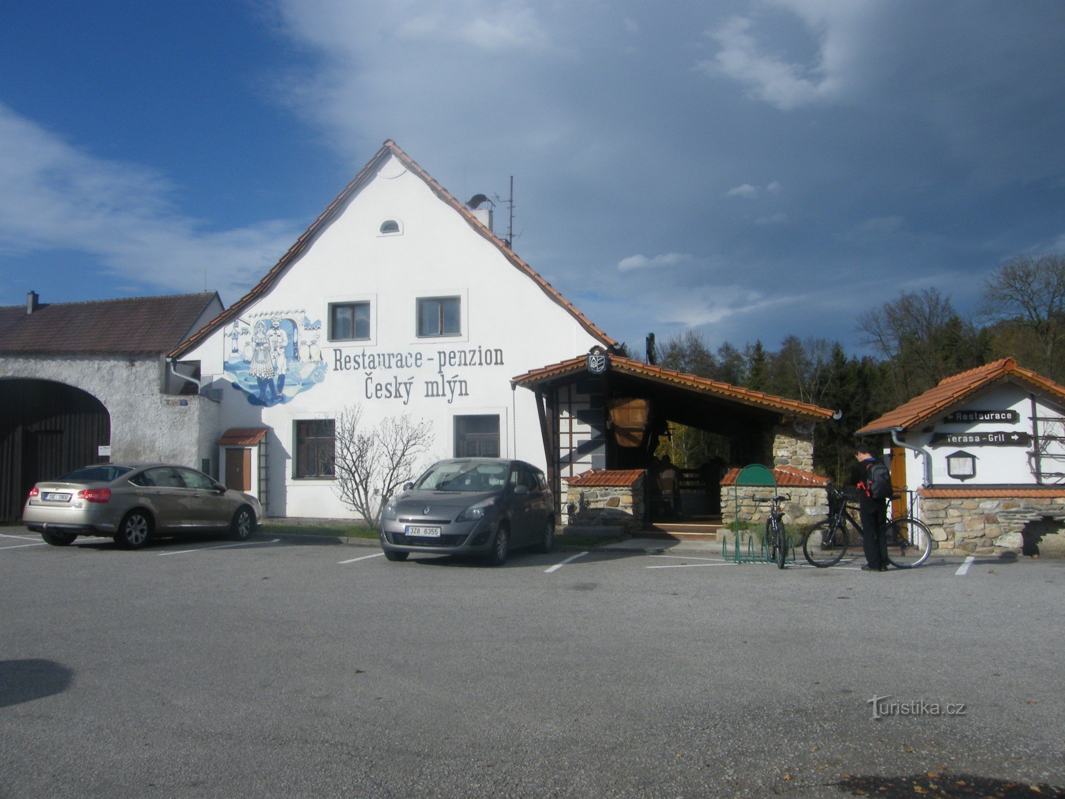 restaurace Český Mlýn nedaleko Krumlova