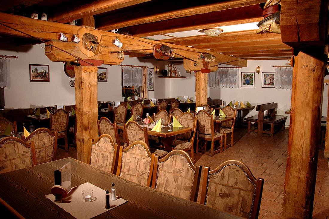 Het restaurant van pension Daniela