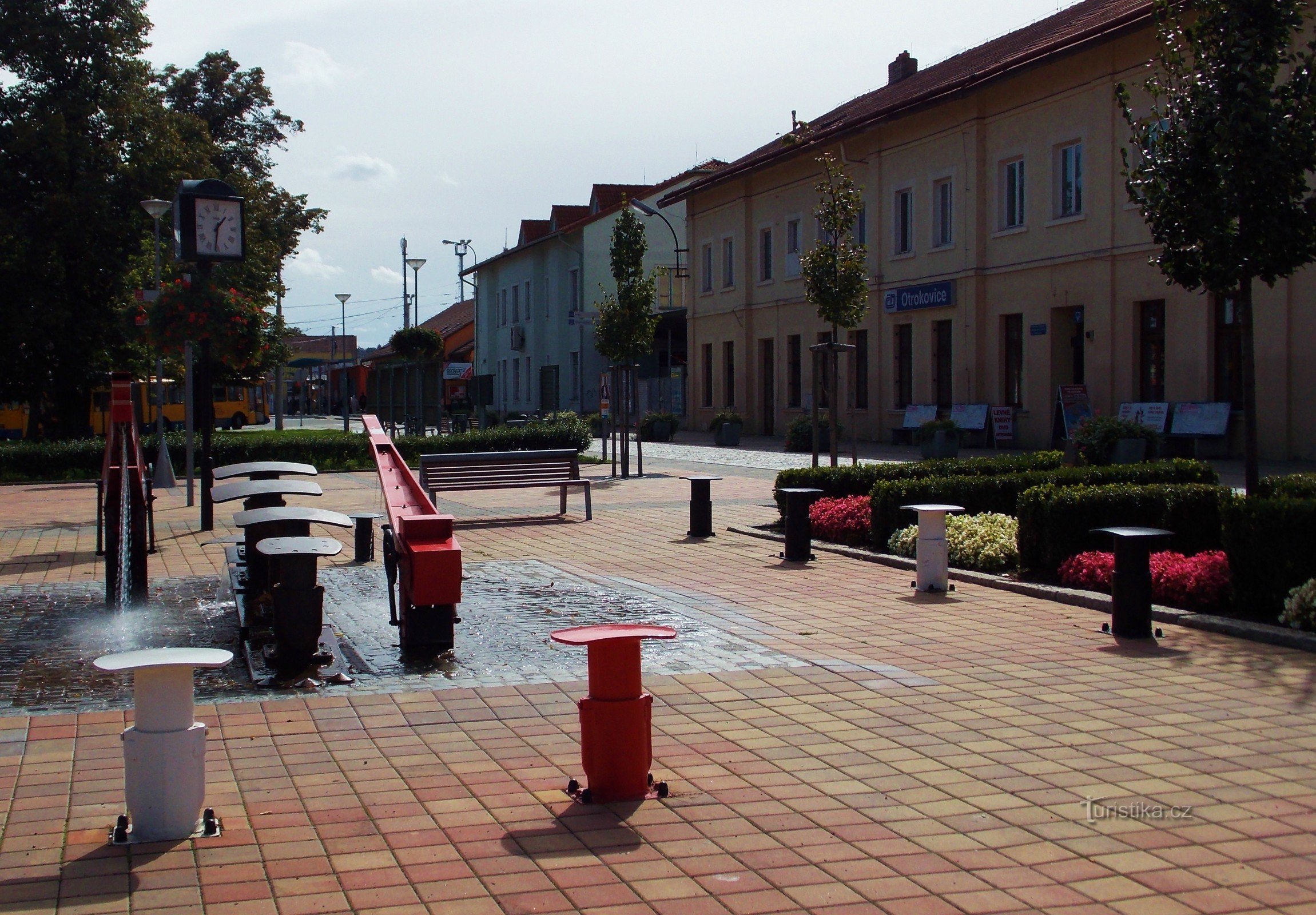 Restaurante U Mašinky en el centro de Otrokovice