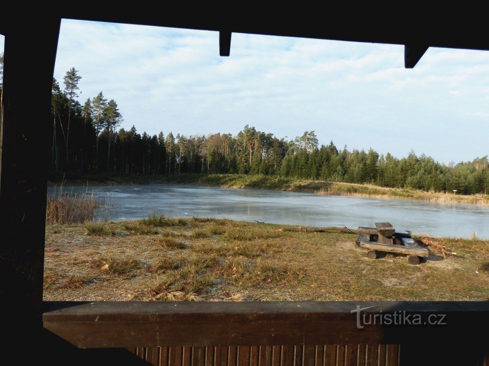 Retention tank from the gazebo