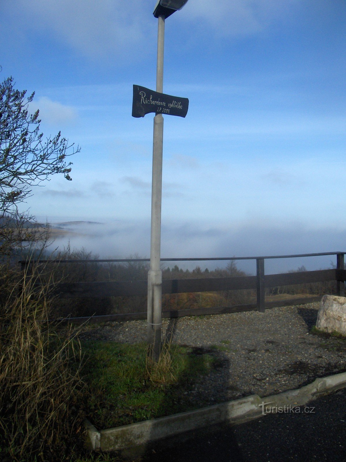 Mirador de Richard en la cima de Komáří Hůrka