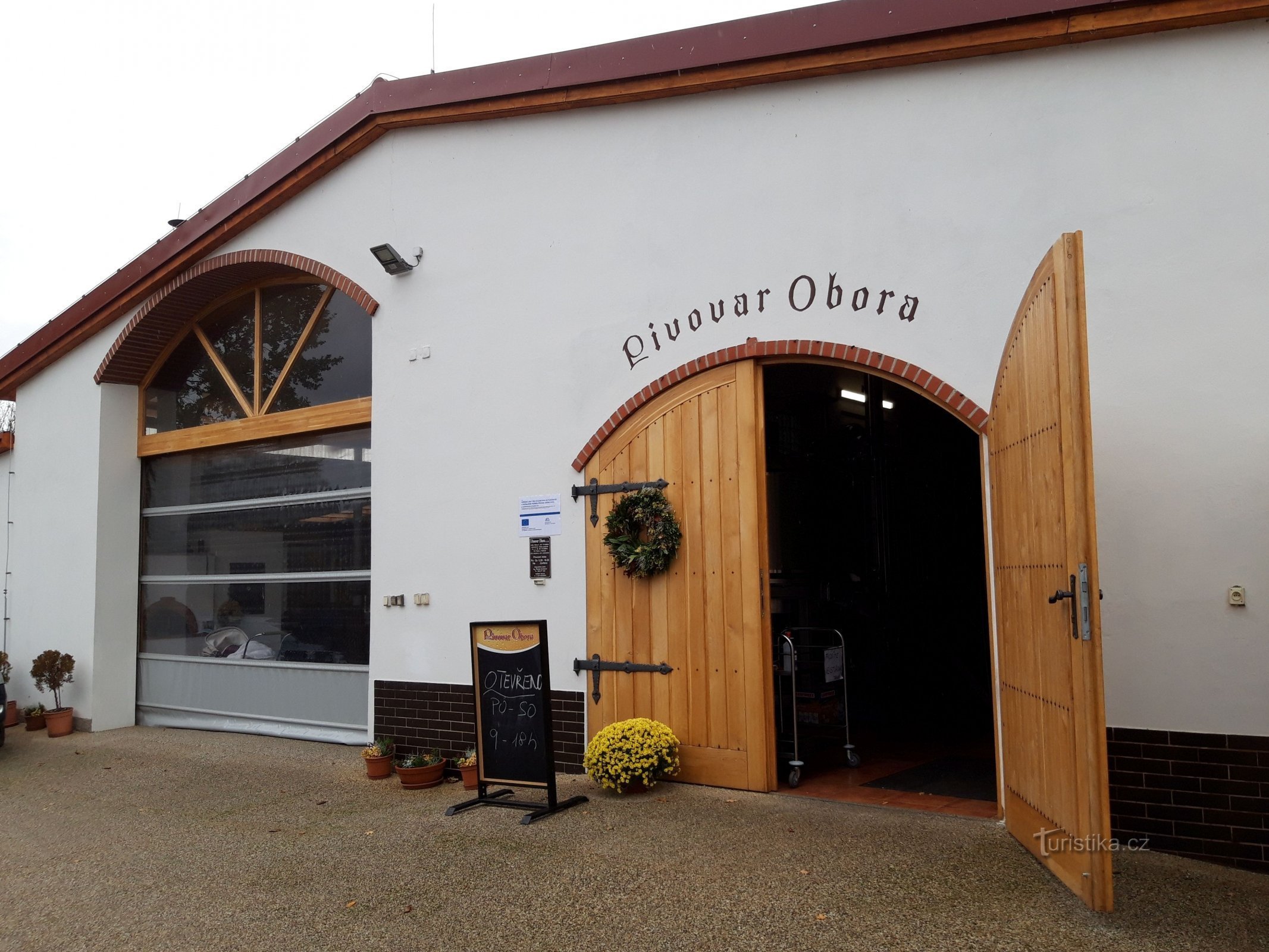 A family brewery in the village of Obora near the town of Tábora