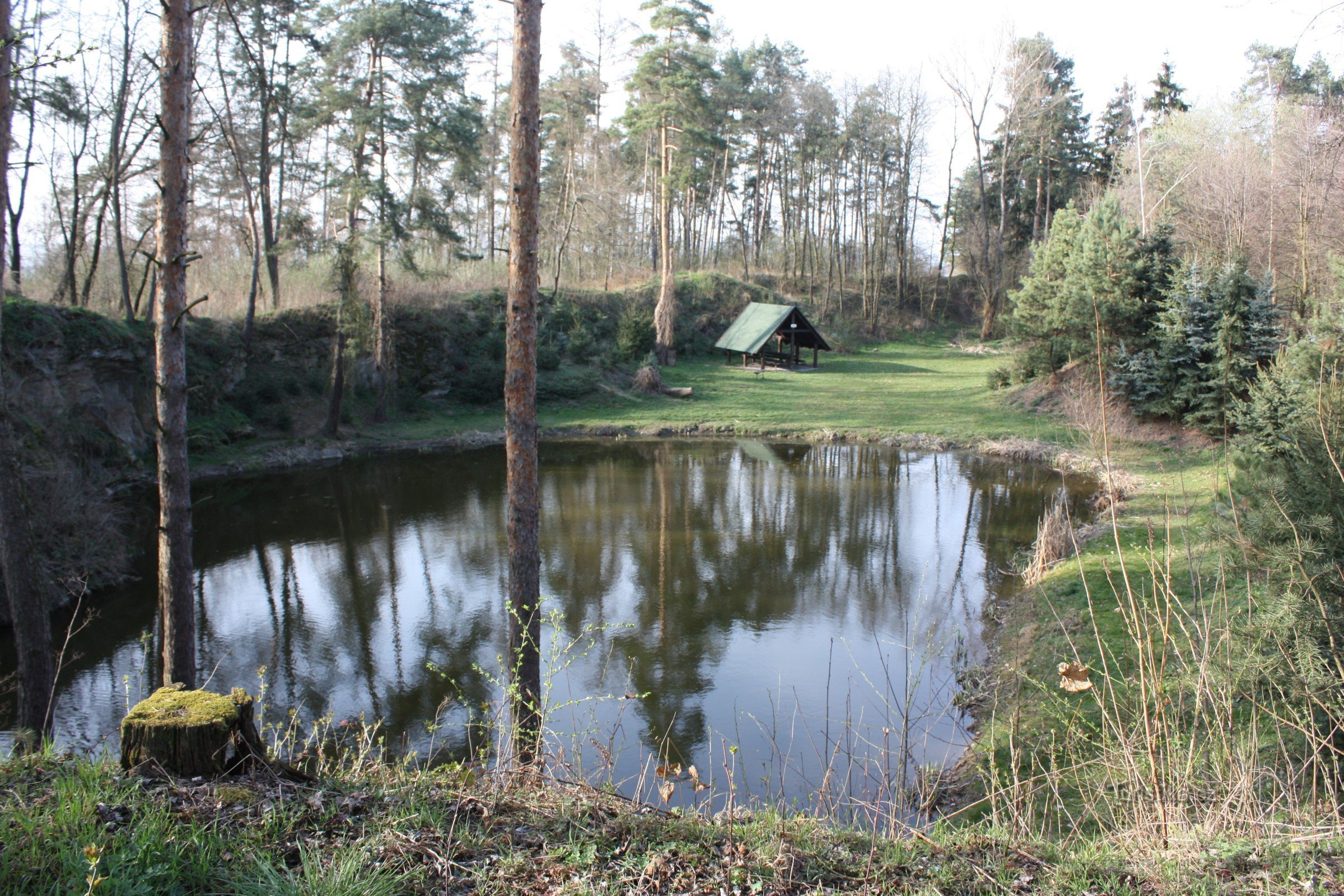 Romantisch meer boven Skalka