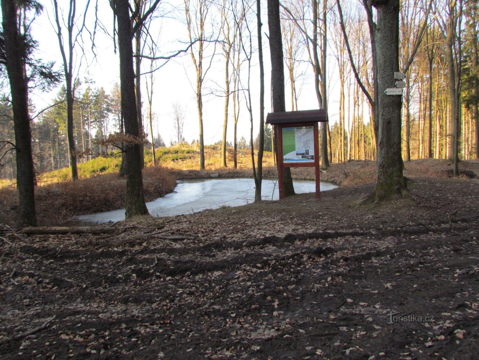 romantischer See bei der Ruine Engelsberg