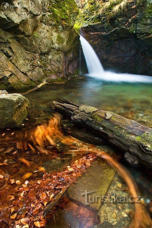 romantiska Nyzner vattenfall