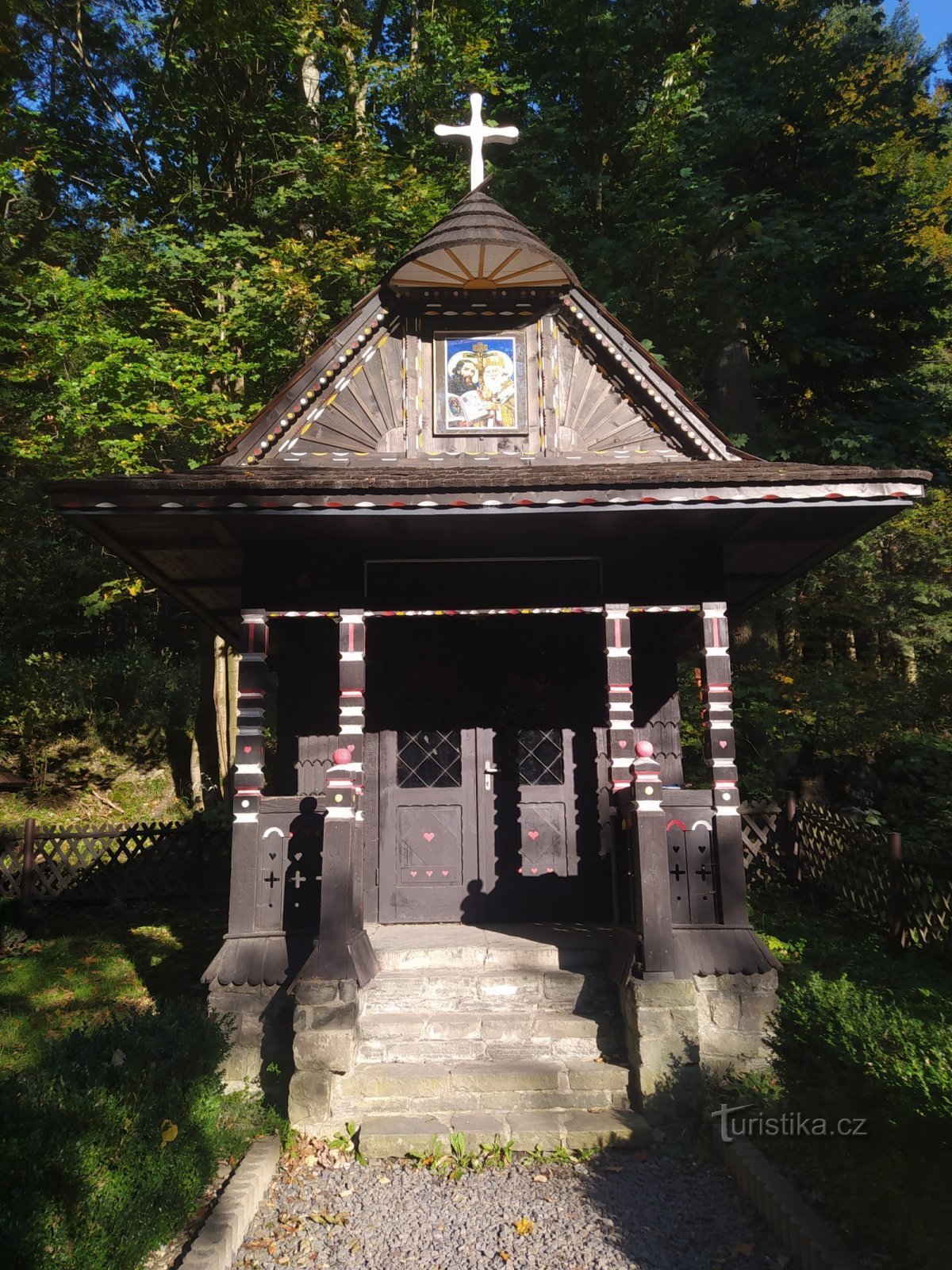 La chapelle en bois de St. Cyrille et Méthode à Čeladná