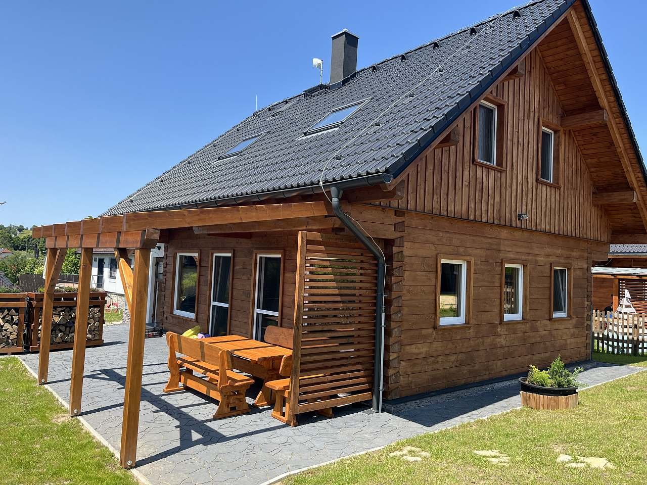 Roubenka Olešná - terasa