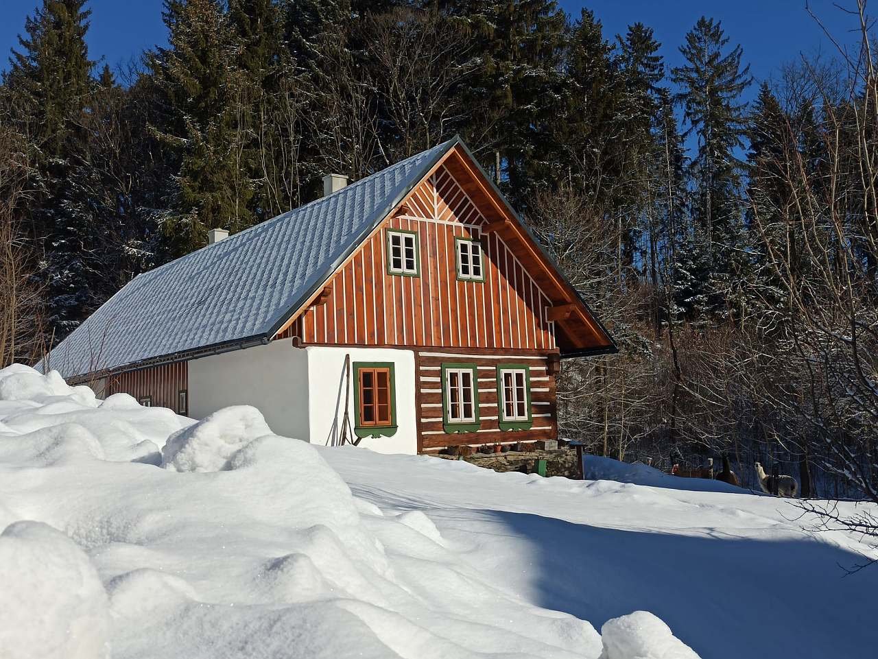Roubenka U Kazíků v zimě