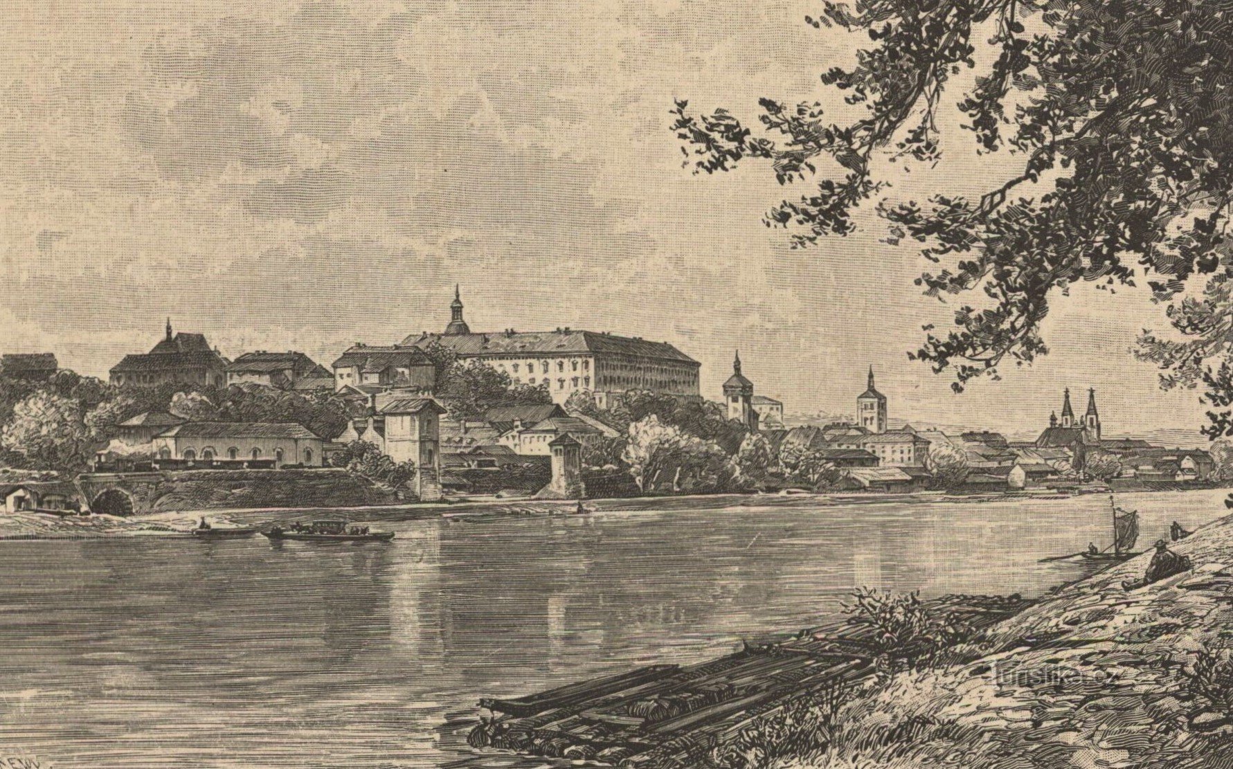 Roudnice nad Labem na přelomu 70. a 80. let 19. století
