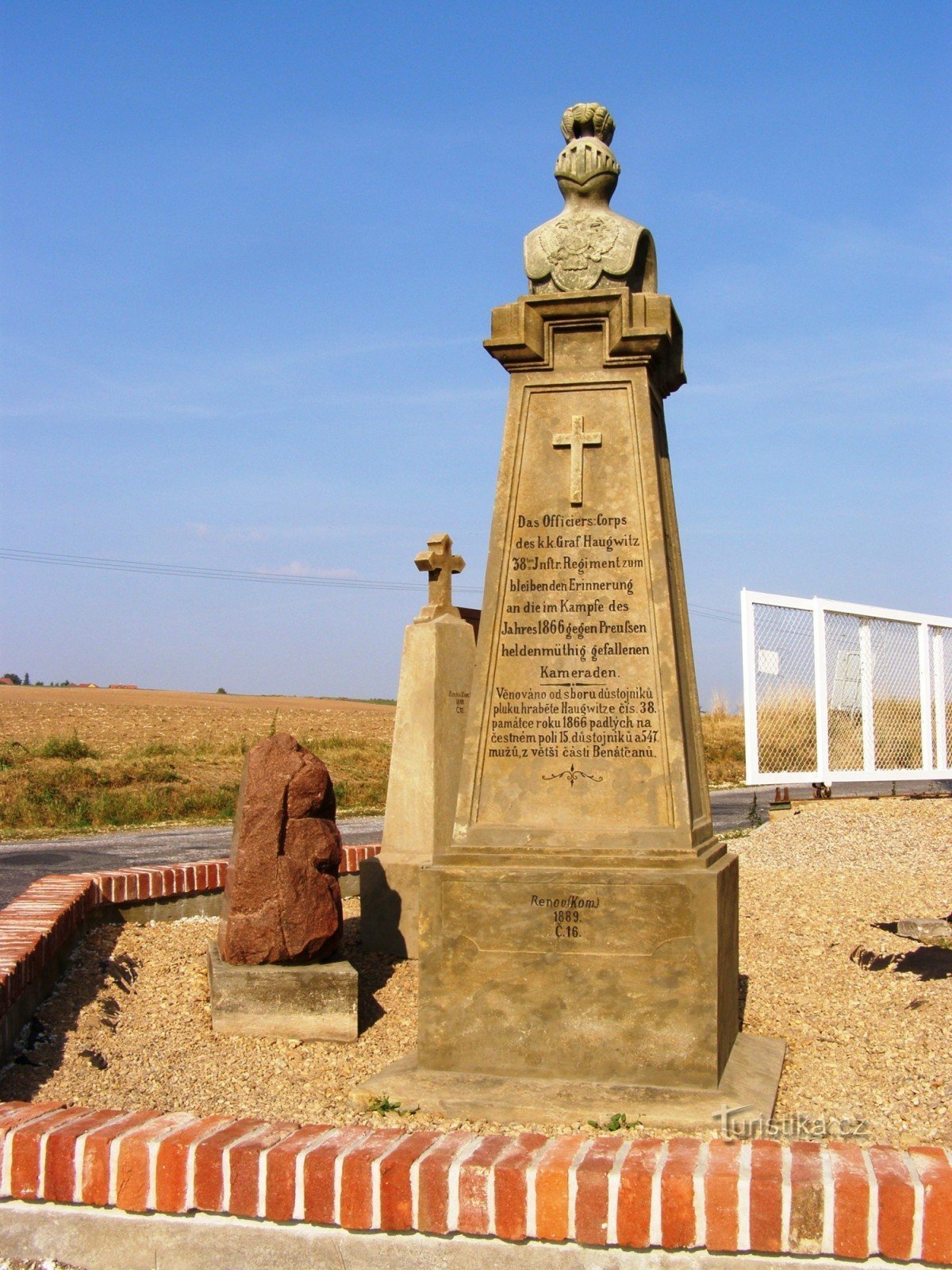 Rózběřice - Hejcmanka - пам'ятники битві 1866 року