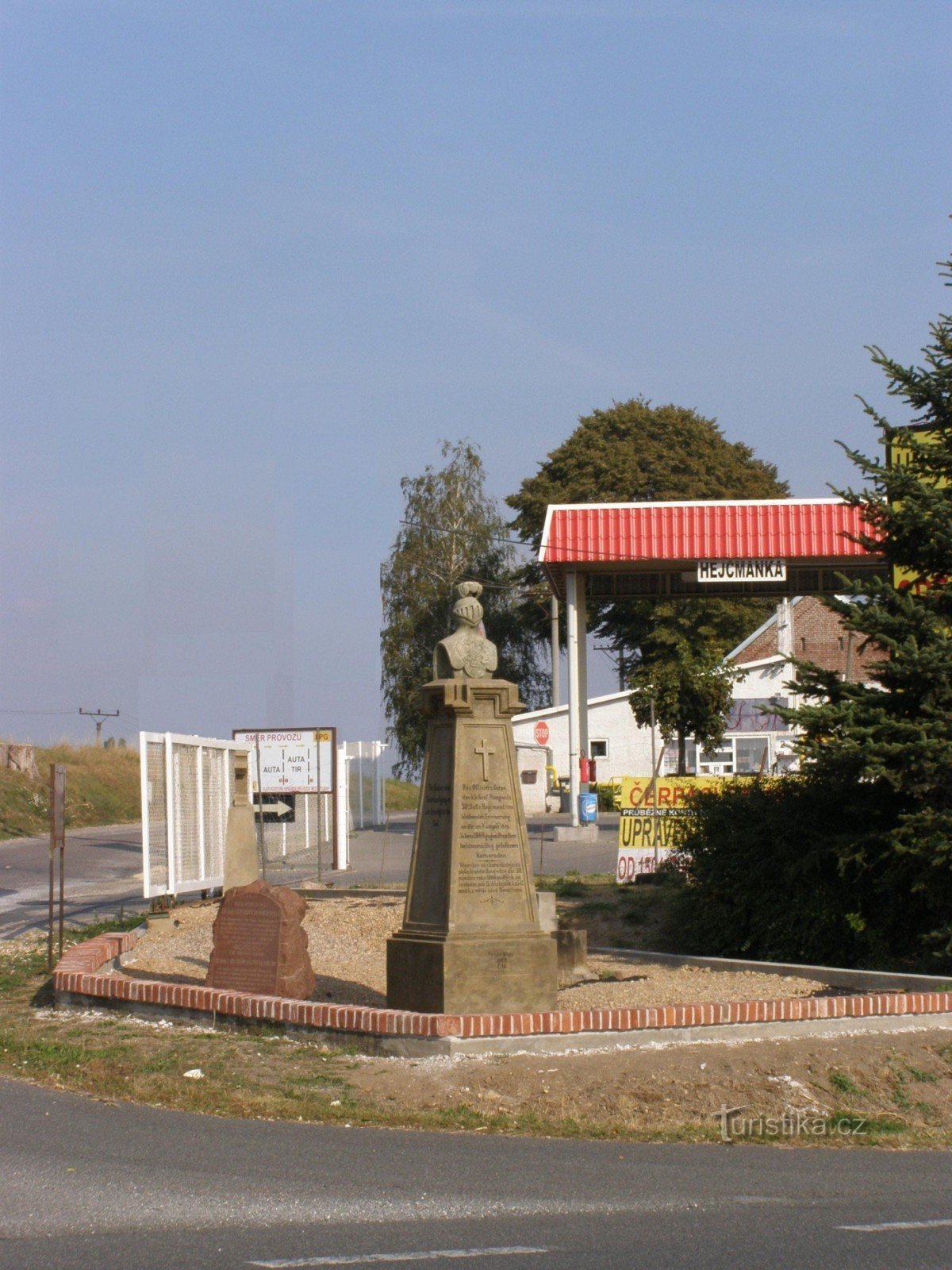 Rózběřice - Hejcmanka - tượng đài trận chiến năm 1866