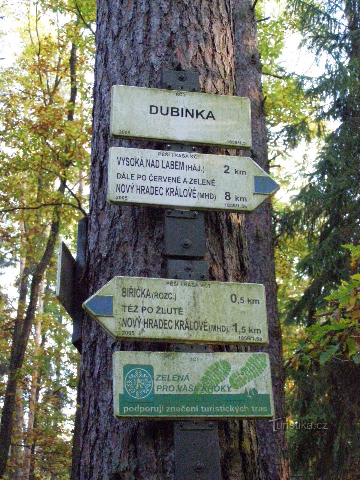 Kruispunt Dubinka - Hradecké lesy