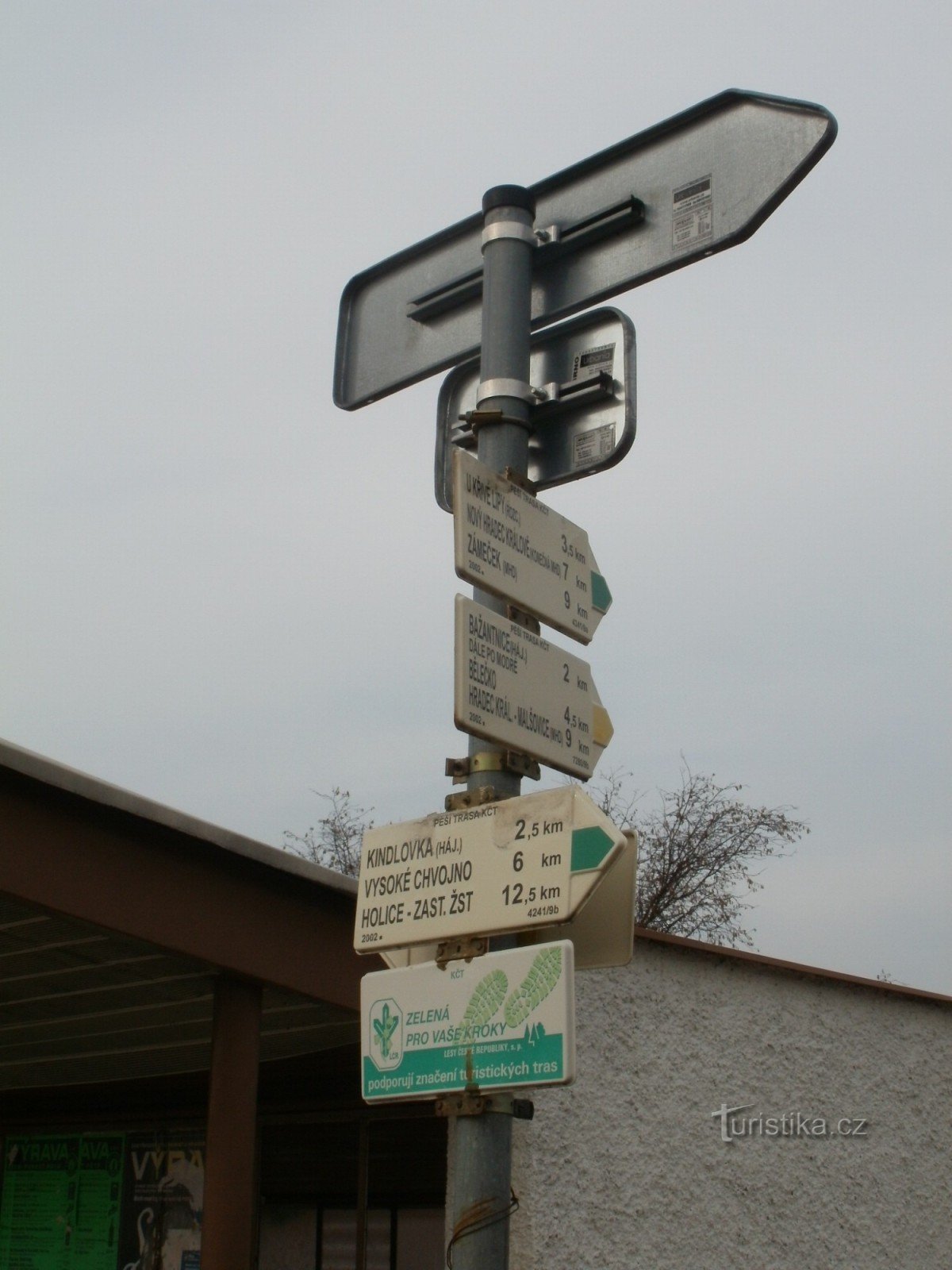 răscruce Hoděšovice - autobuz