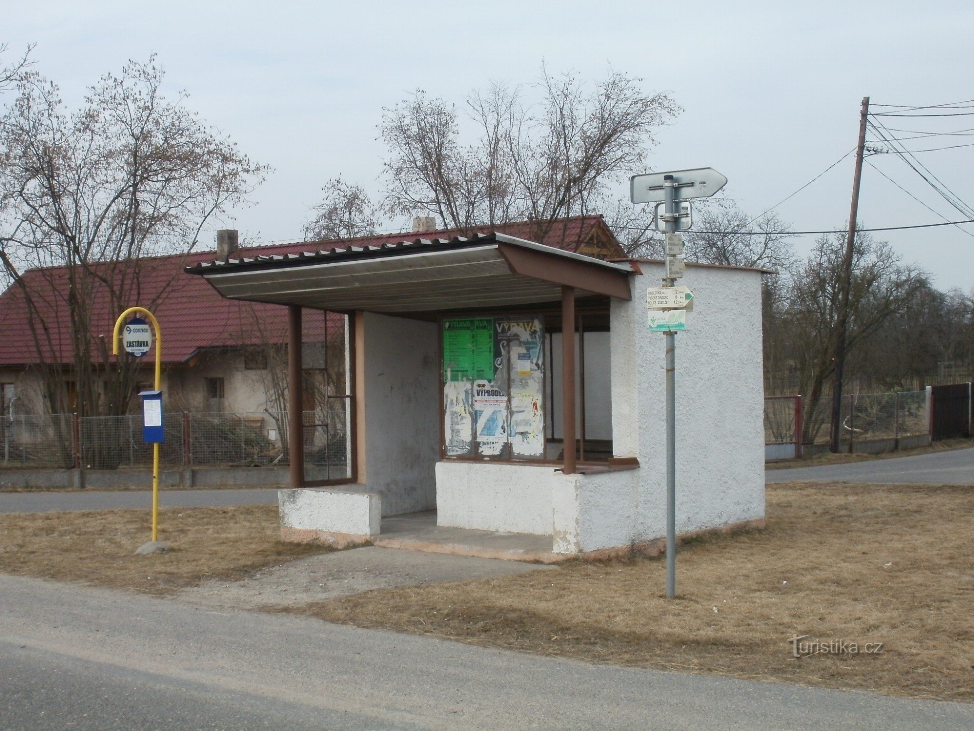 raskrižje Hoděšovice - autobus