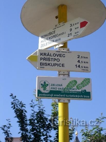 răscruce de drumuri Jaroměřice nad Rokytnou
