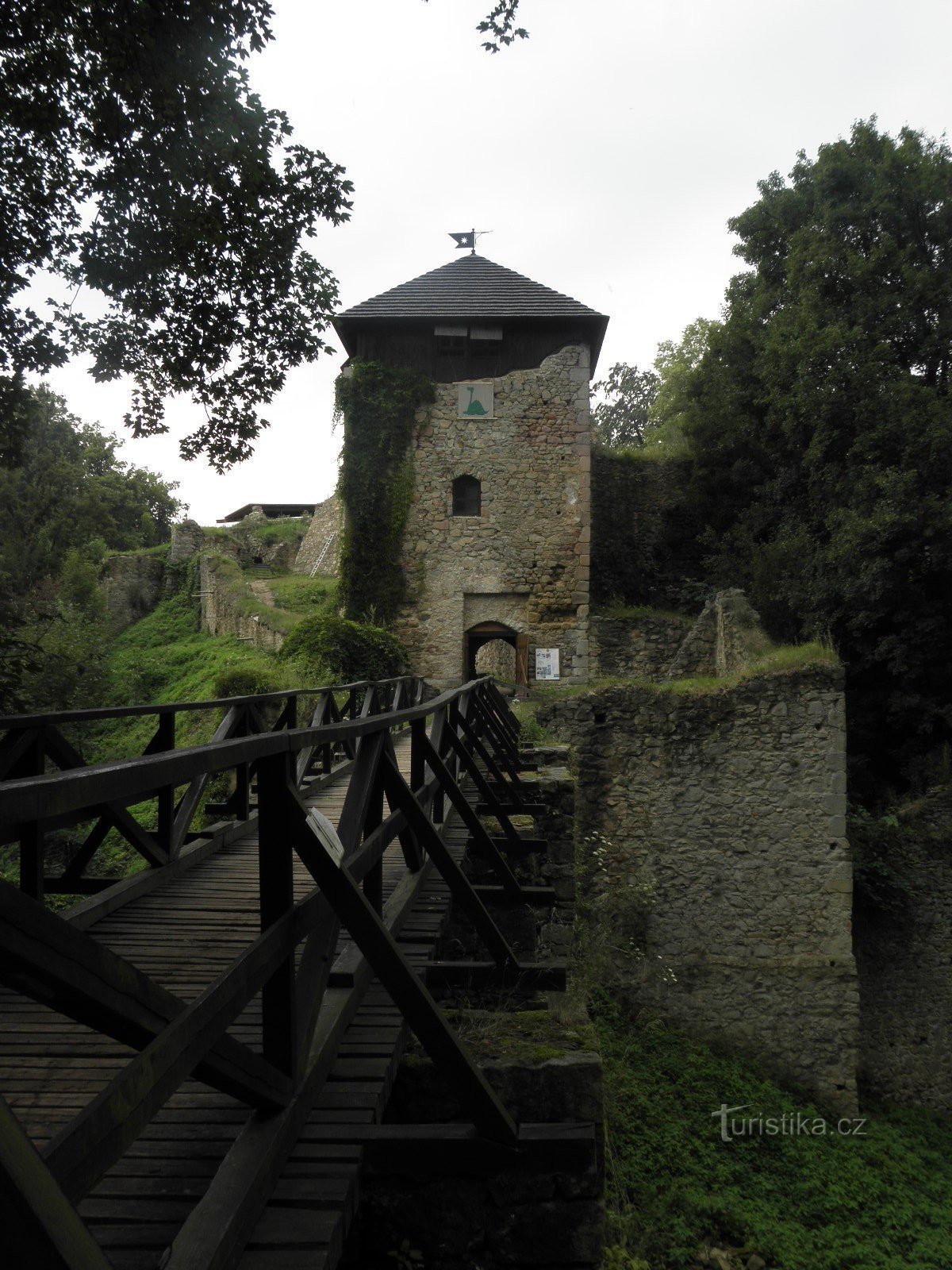 Cruce de caminos en Lukovo - puente a Horní hrad