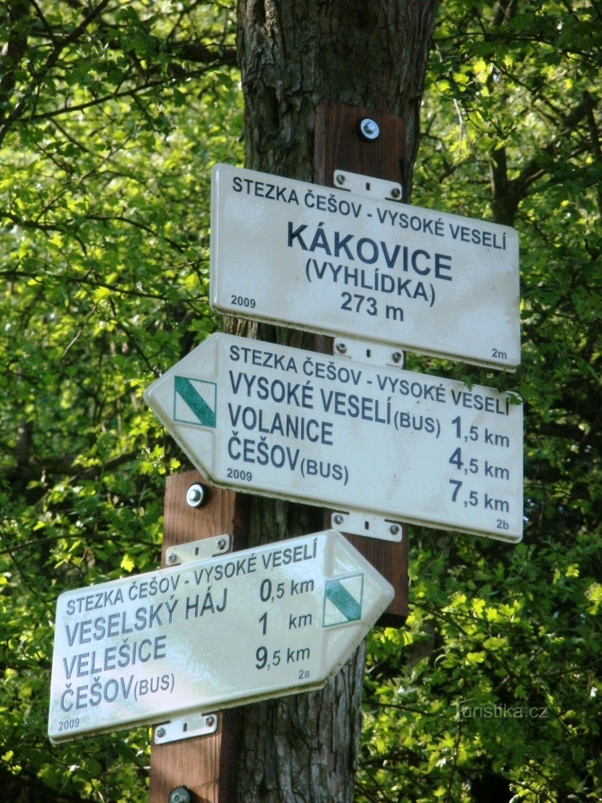 Kreuzung der NS Češov-Vysoké Veselí - Kákovice