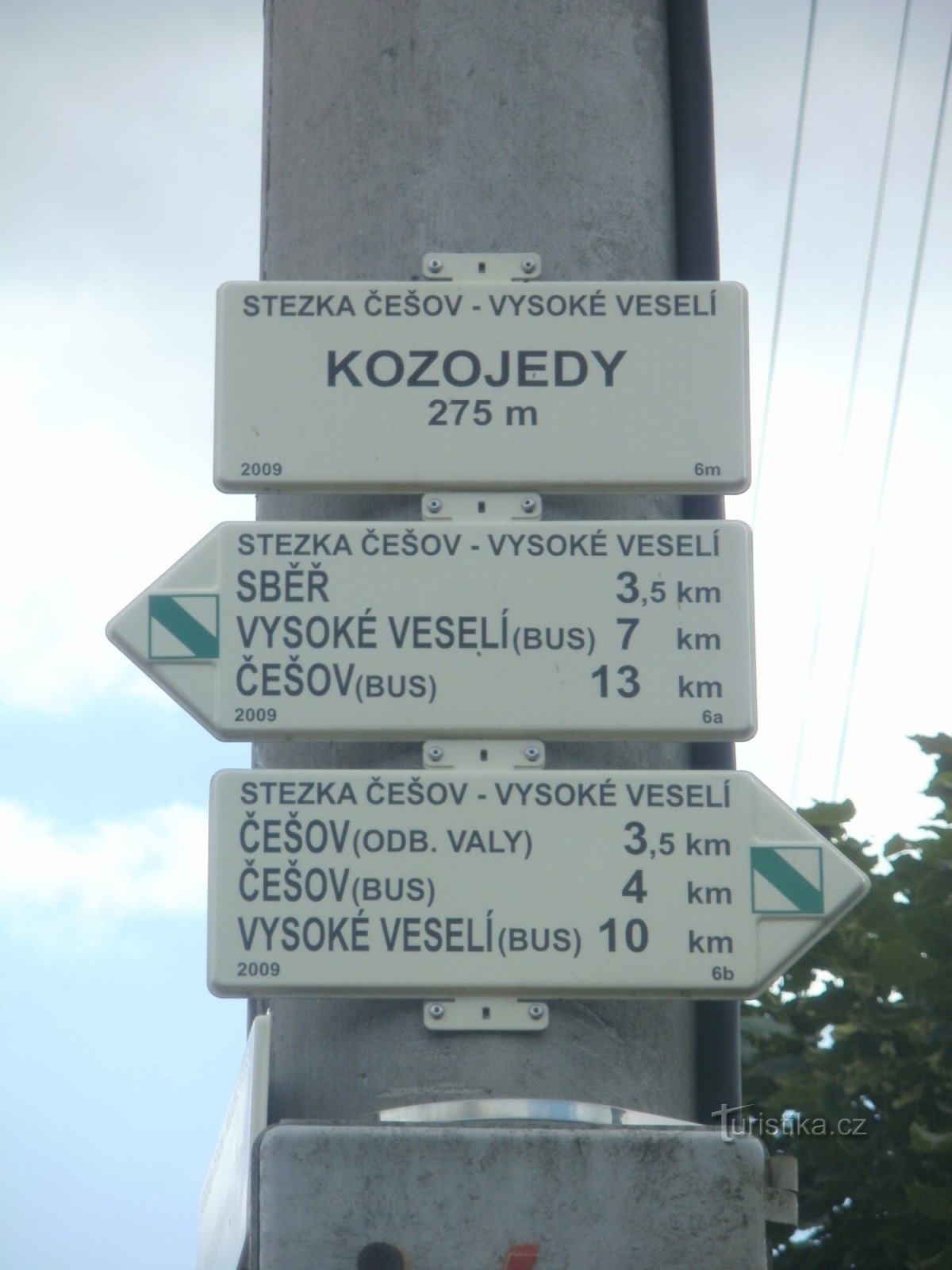 križišče NS Česov-Vysoké Veselí - Kozojedy