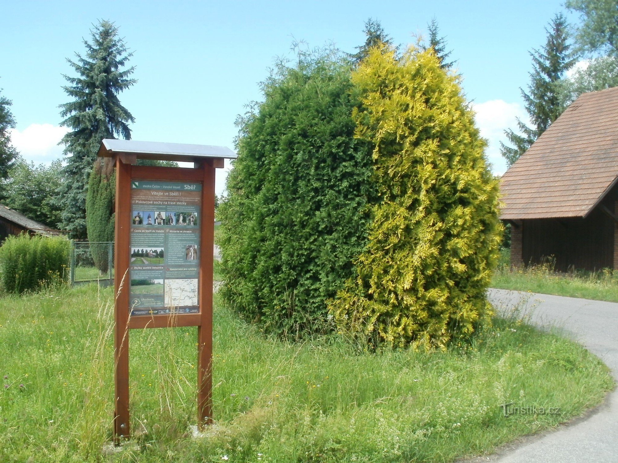 intersection NS Češov-Vysoké Veselí - Sběř