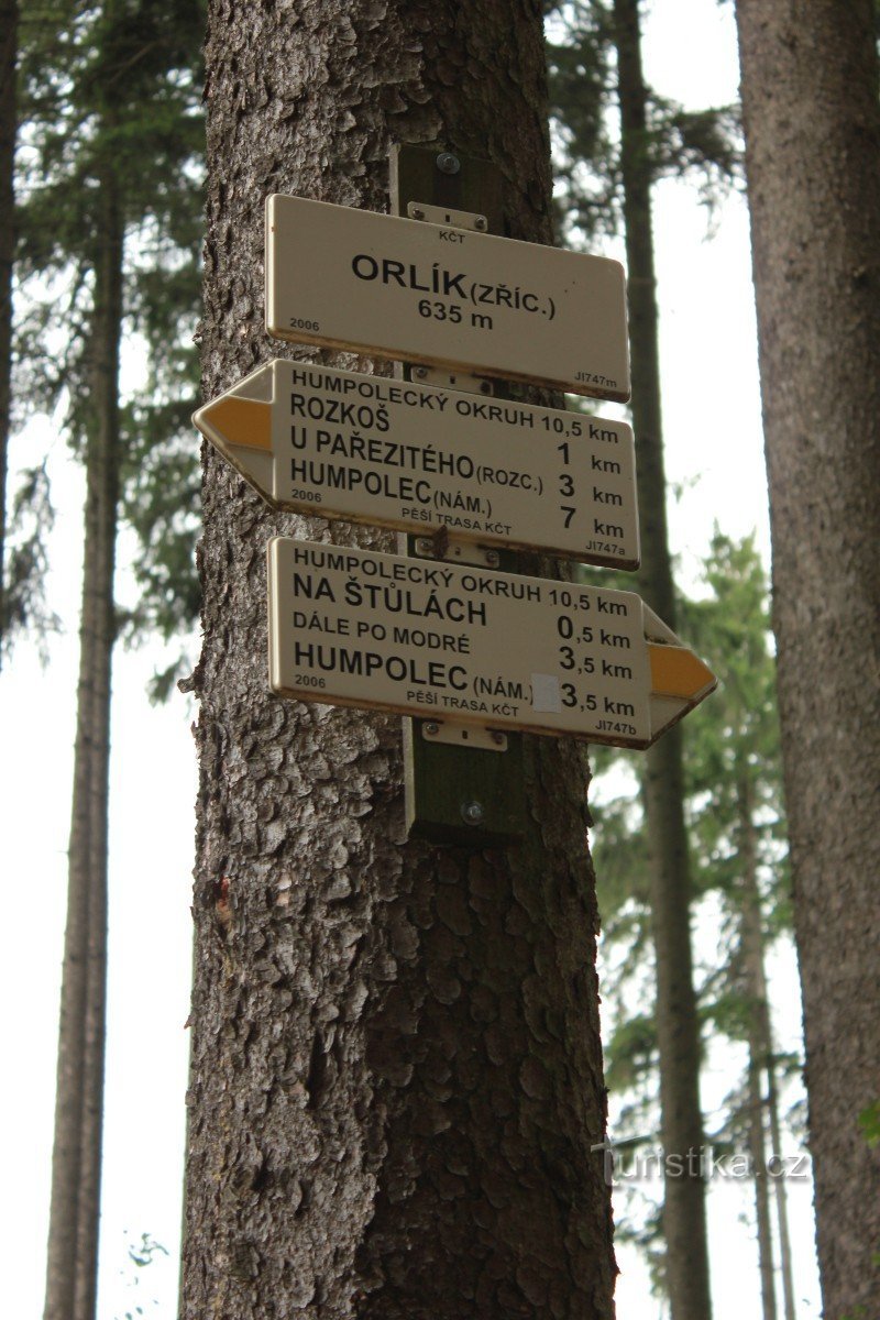 Cruce de caminos de Orlík (ruinas)