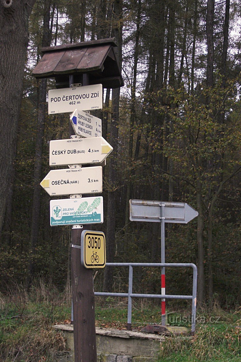 Kruispunt onder de duivelsmuur