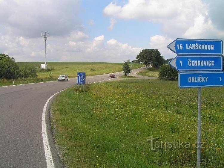 Cruce de caminos bajo Suchý vrch