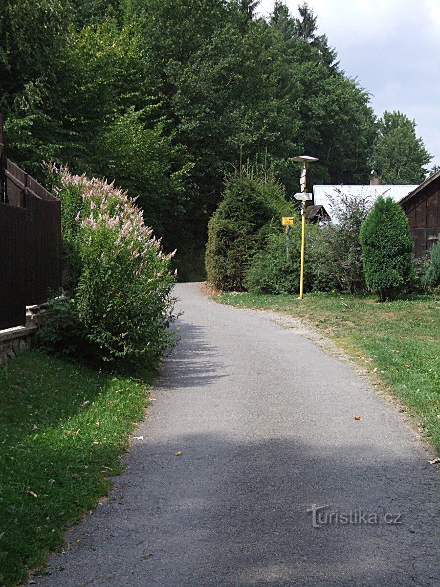 Cruce de caminos de Smrčná