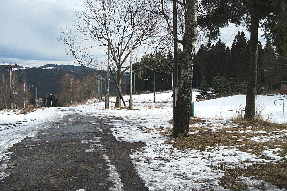 Crossroads near Hashler's cottage