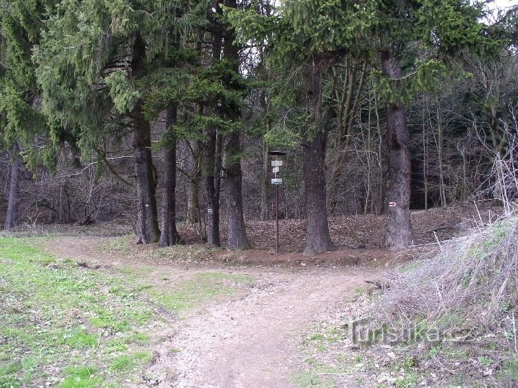 Cruce de caminos cerca de Helenín