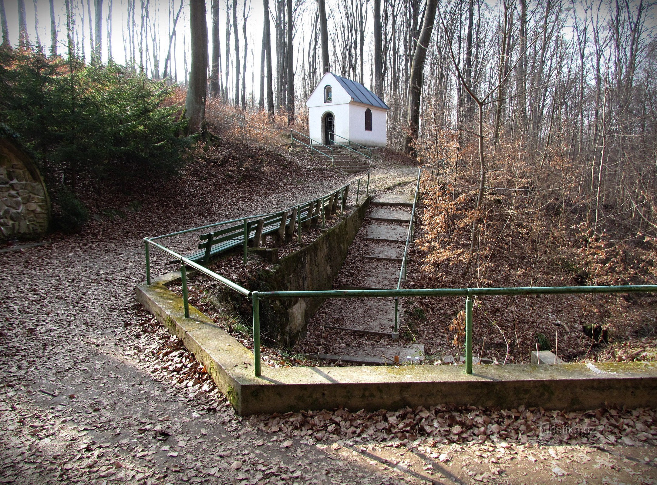 Kruispunt bij het Heilige Water in Malenovica