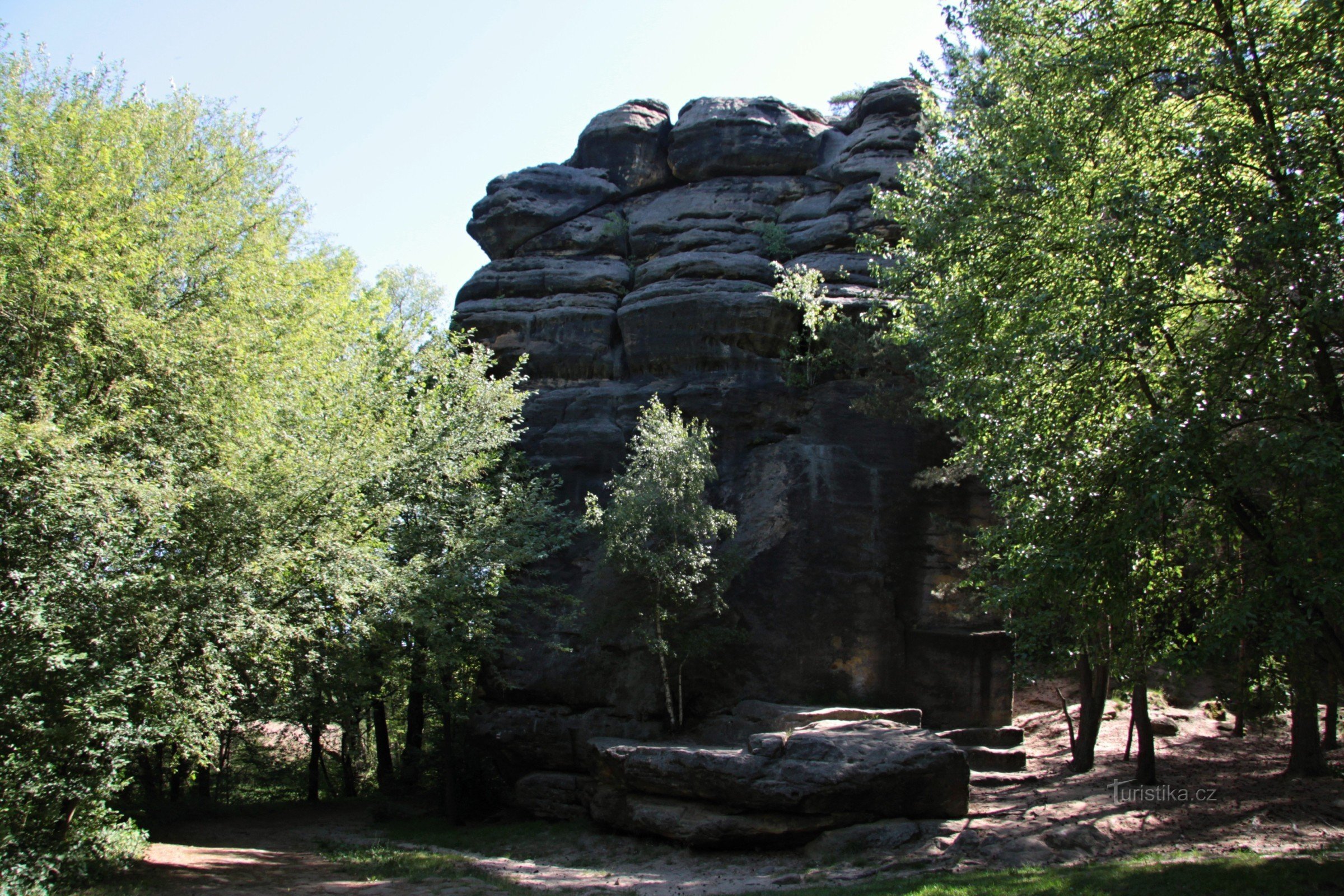 Kreuzung Am Pfadfinderfelsen vor der Hölle